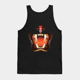 roaring mouth of the beast, in colors suitable Tank Top